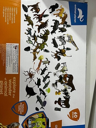 Diğer 60 parça vahşi çiftlik okyanus hayvanları