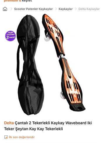 Delta Kırmızı Çocuk Kaykay Scooter - Görsel 4