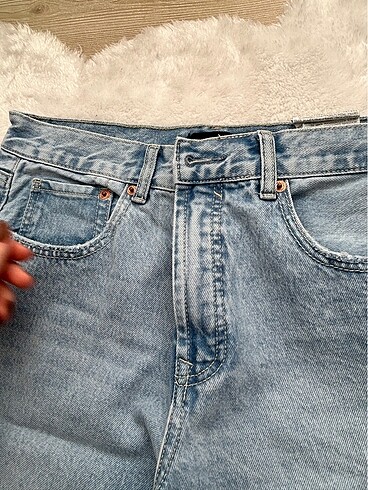 42 Beden mavi Renk Stradivarius Crop Fit Jean