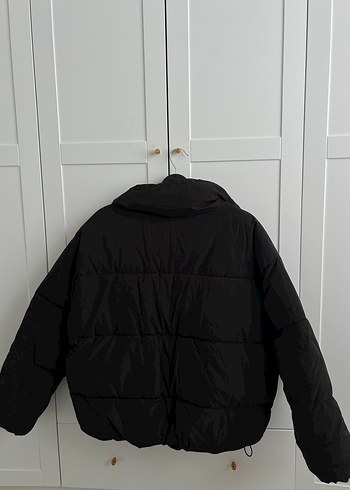 Pull and Bear Pull and Bear Siyah Kadın Kışlık Şişme Mont