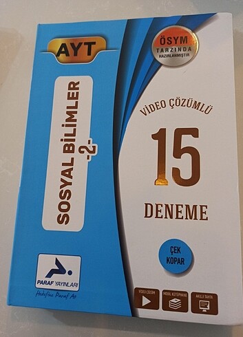 Ayt Sosyal Bilimler2 branş denemesi paraf Yeni