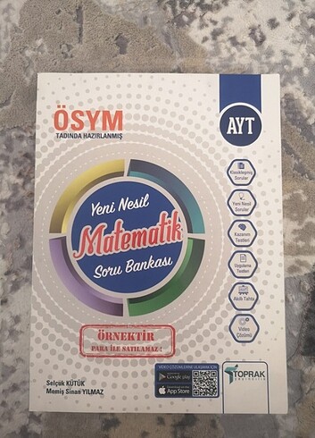 Ayt matematik toprak yayınları soru bankası 