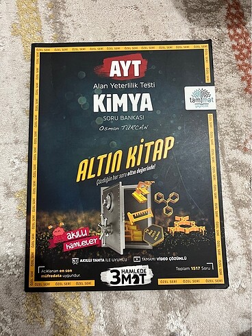 Ayt Kimya Soru Bankası (Tammat yayıncılık)