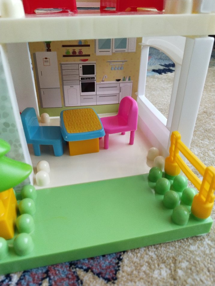 Renkli Plastik Oyuncak Ev - Görsel 4