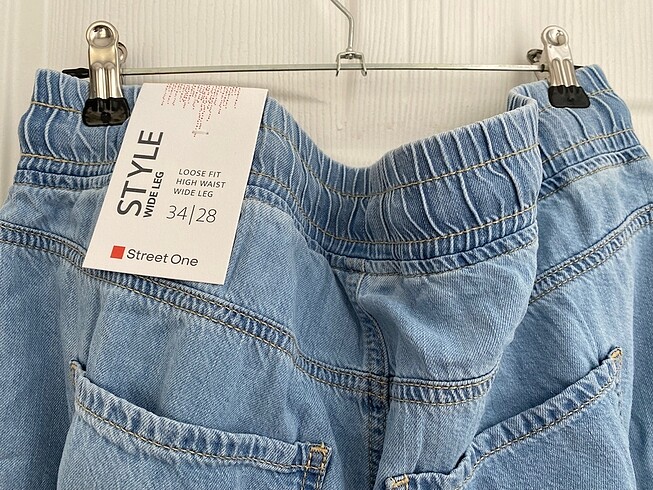 Diğer Beli lastikli kot pantolon