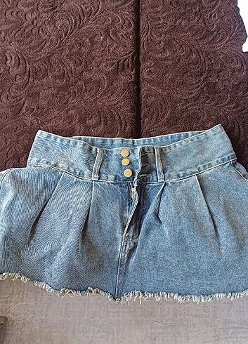 Shein mini kot etek (hiç giymedim)