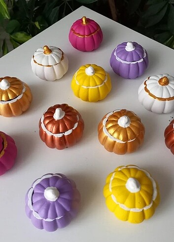 Çiçekli vazo,midye kabuğu lokumluk,kabak model lokumluk - Görsel 6