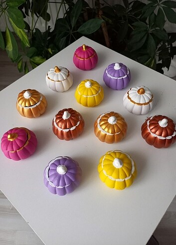 Çiçekli vazo,midye kabuğu lokumluk,kabak model lokumluk - Görsel 9