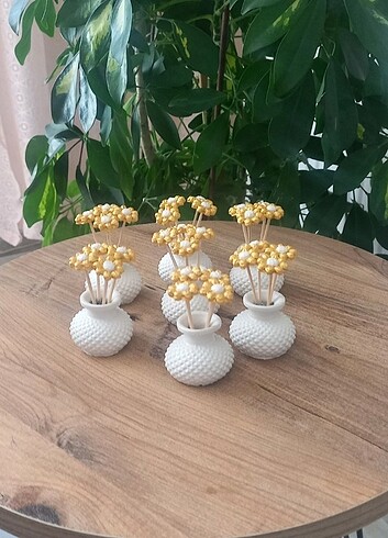 Çiçekli vazo,midye kabuğu lokumluk,kabak model lokumluk - Görsel 10