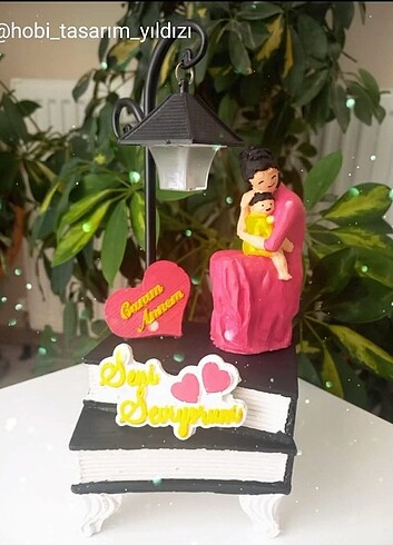 Kitap model lambalı kisiye özel tasarım(Anneler günü,sevgililer - Görsel 7