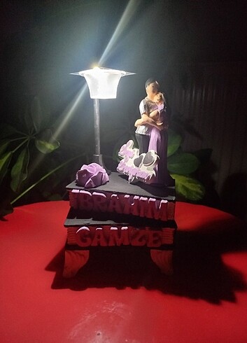 Kitap model lambalı kisiye özel tasarım(Anneler günü,sevgililer - Görsel 9