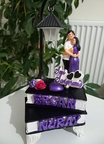 Kitap model lambalı kisiye özel tasarım(Anneler günü,sevgililer - Görsel 10