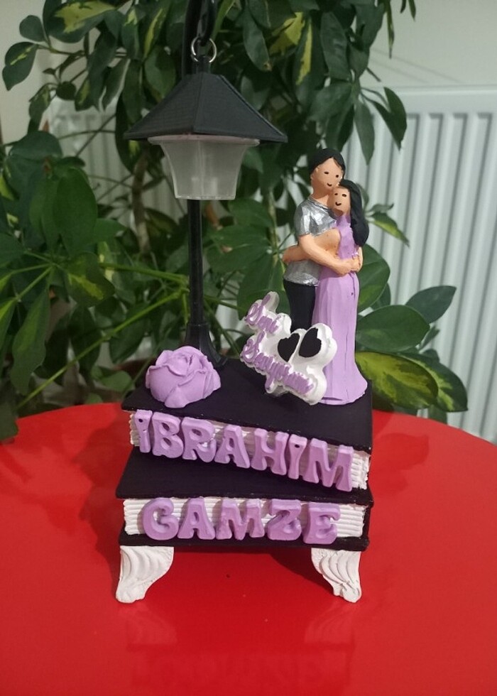 Kitap model lambalı kisiye özel tasarım(Anneler günü,sevgililer  - Görsel 2