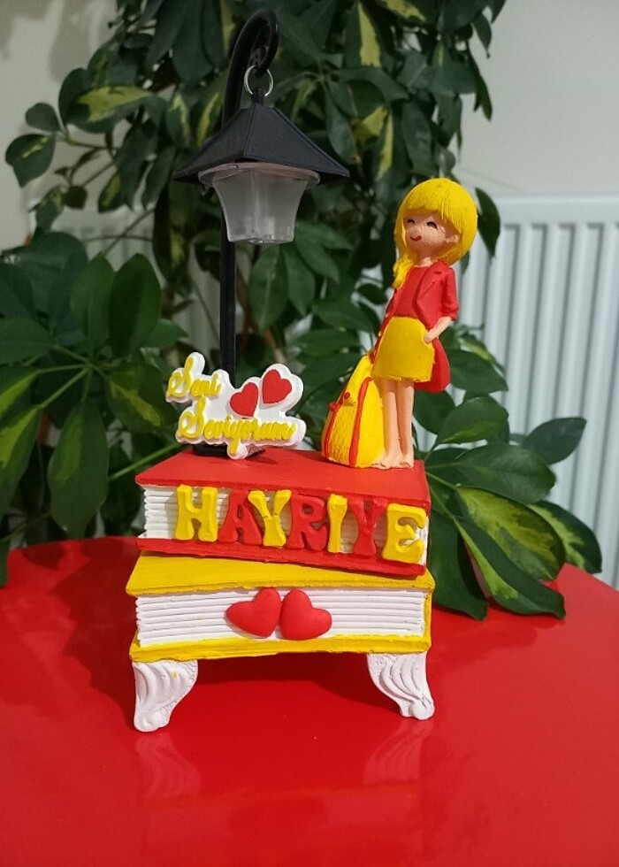 Kitap model lambalı kisiye özel tasarım(Anneler günü,sevgililer  - Görsel 3