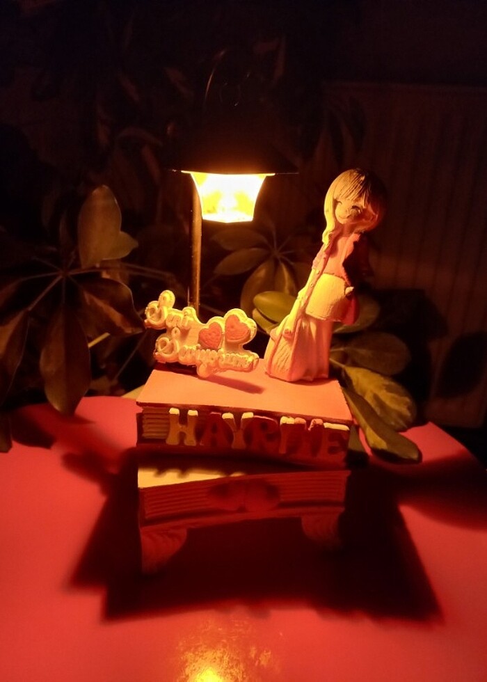 Kitap model lambalı kisiye özel tasarım(Anneler günü,sevgililer  - Görsel 4