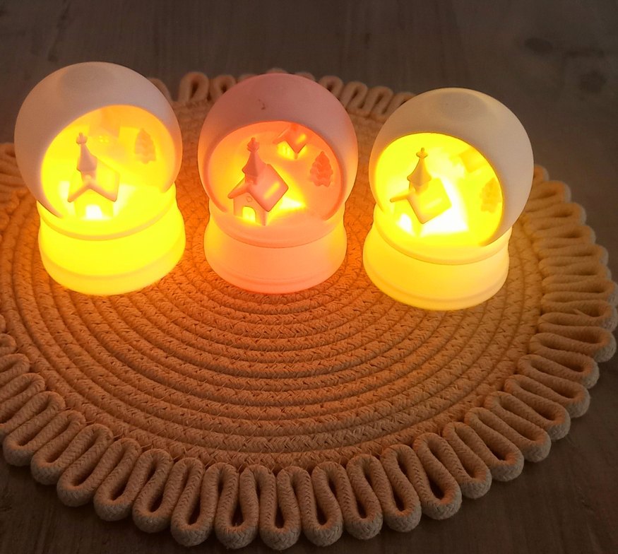 Plastik pilli mumlu dekorasyon ürünleri - Görsel 5