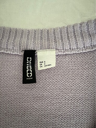 H&M H&m mor renk crop kazak