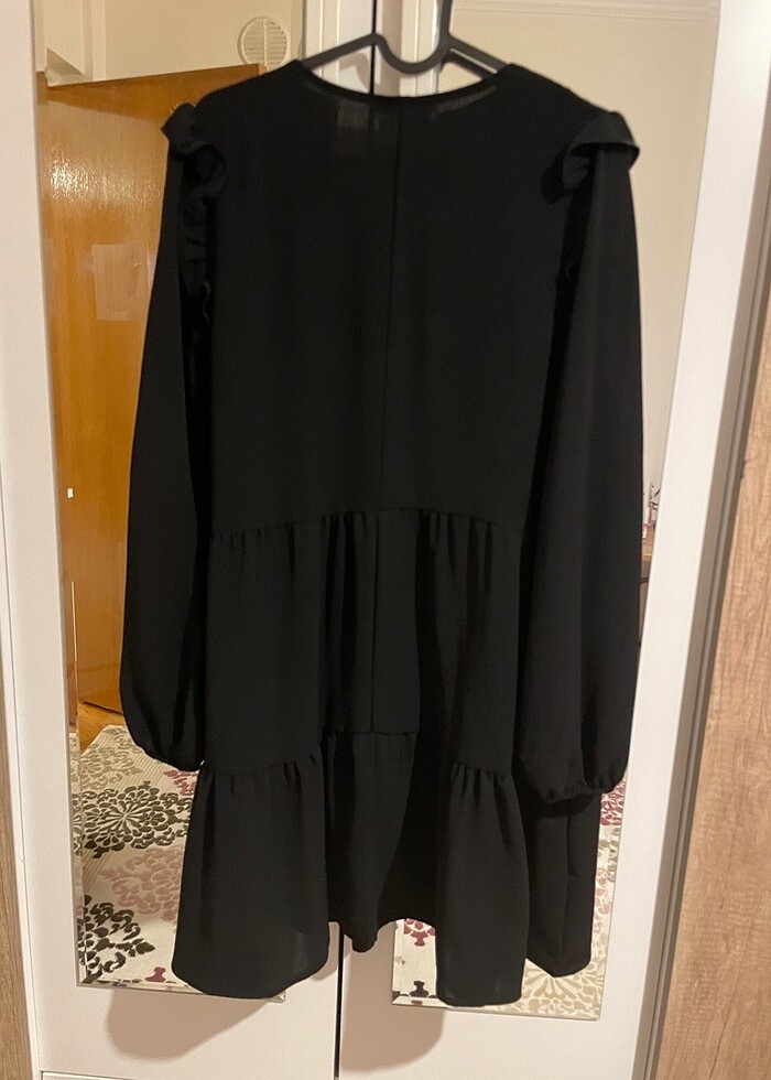 UZUN KOLLU ELBİSE - Görsel 2