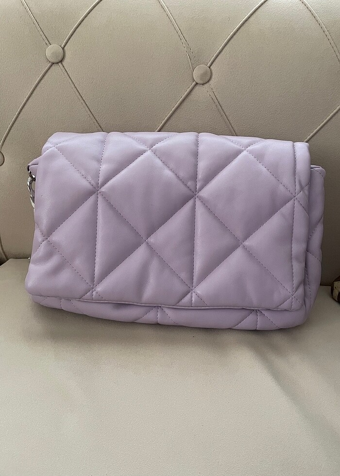 Stradivarius lila çanta - Görsel 2