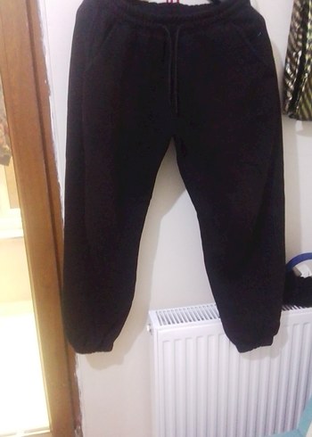 Siyah erkek Rahat Kesim Eşofman Altı - Görsel 2