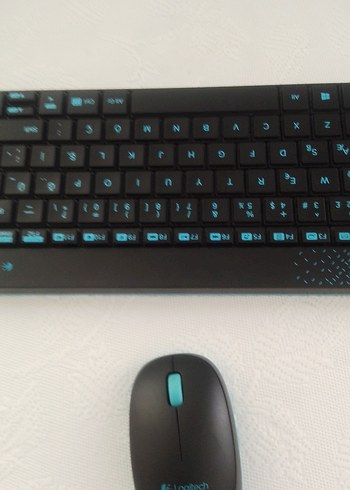 Logitech Turkuaz Renkli Klavye ve Mouse Seti - Görsel 7