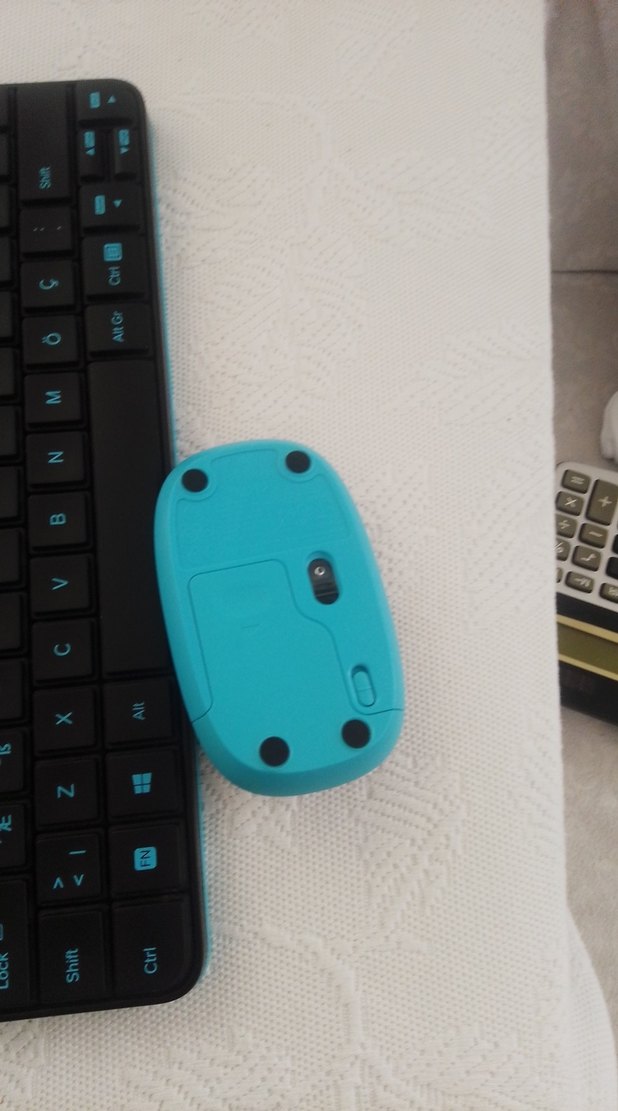 Logitech Turkuaz Renkli Klavye ve Mouse Seti - Görsel 3