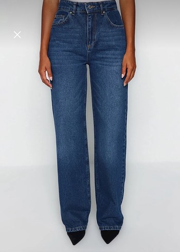 40 Beden Kadın Lacivert Regular Fit Kot Pantolon