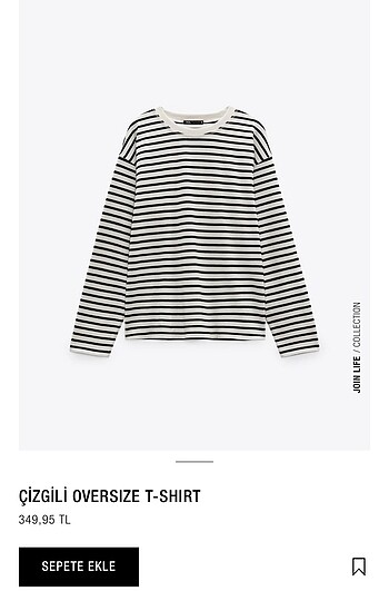 çizgili oversize tişört