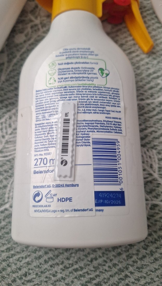 Nivea Bebek ve Çocuk SPF 50 Güneş Koruyucu Sprey - Görsel 3