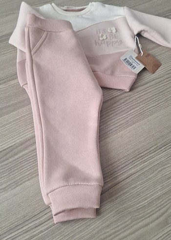 Pembe Bebek Kız Takım Uzun Kollu - Görsel 2
