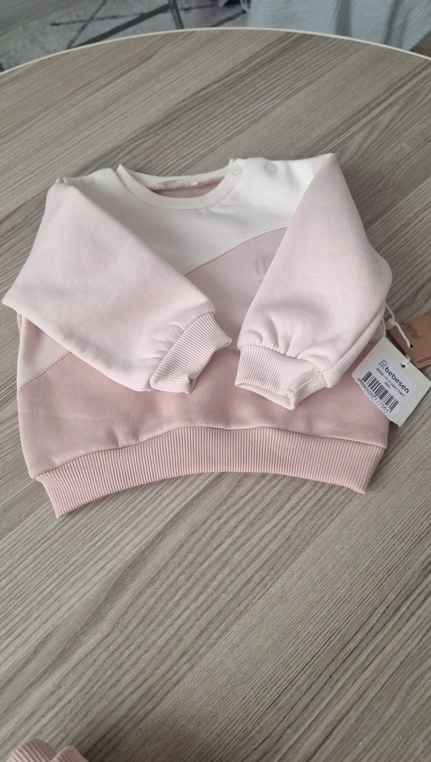 Pembe Bebek Kız Takım Uzun Kollu - Görsel 4