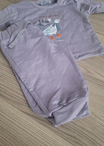 Kız Çocuk Triko Sweatshirt ve Pantolon - Görsel 3