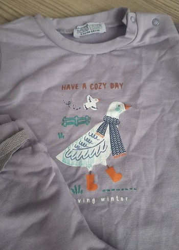 Kız Çocuk Triko Sweatshirt ve Pantolon - Görsel 4