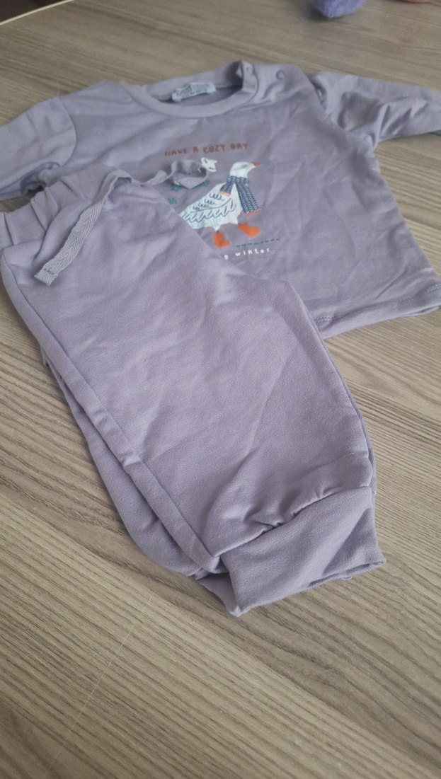 Kız Çocuk Triko Sweatshirt ve Pantolon - Görsel 3