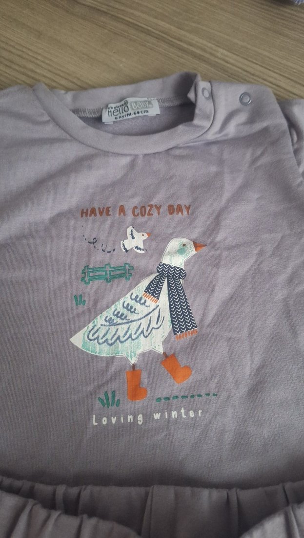 Kız Çocuk Triko Sweatshirt ve Pantolon - Görsel 2