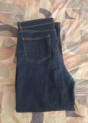 Zara Kadın Mavi Normal Boy Denim Pantolon