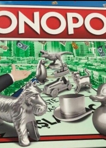 Monopoly Classic tapu kartları, paralar