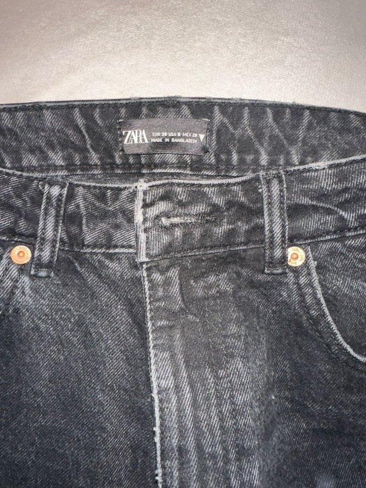 Siyah Kadın Normal Boy Kot Pantolon - Görsel 2