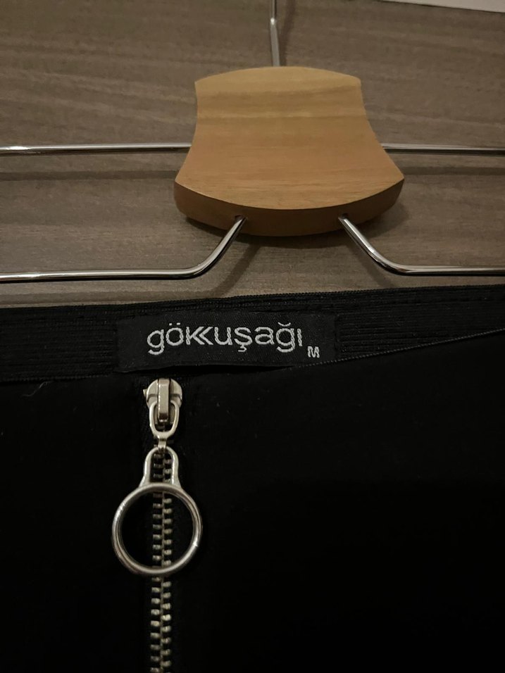 Siyah Kadın İspanyol Paça Pantolon - Görsel 4