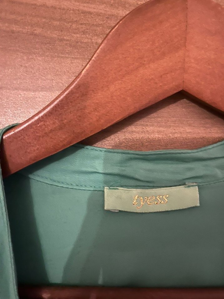 Yeşil Uzun Kollu İnce Ceket - Görsel 4