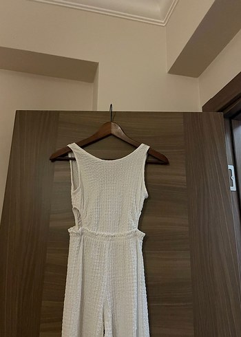 Zara yanları dekolteli kız çocuk 13-14 yaş beyaz tulum - Görsel 2