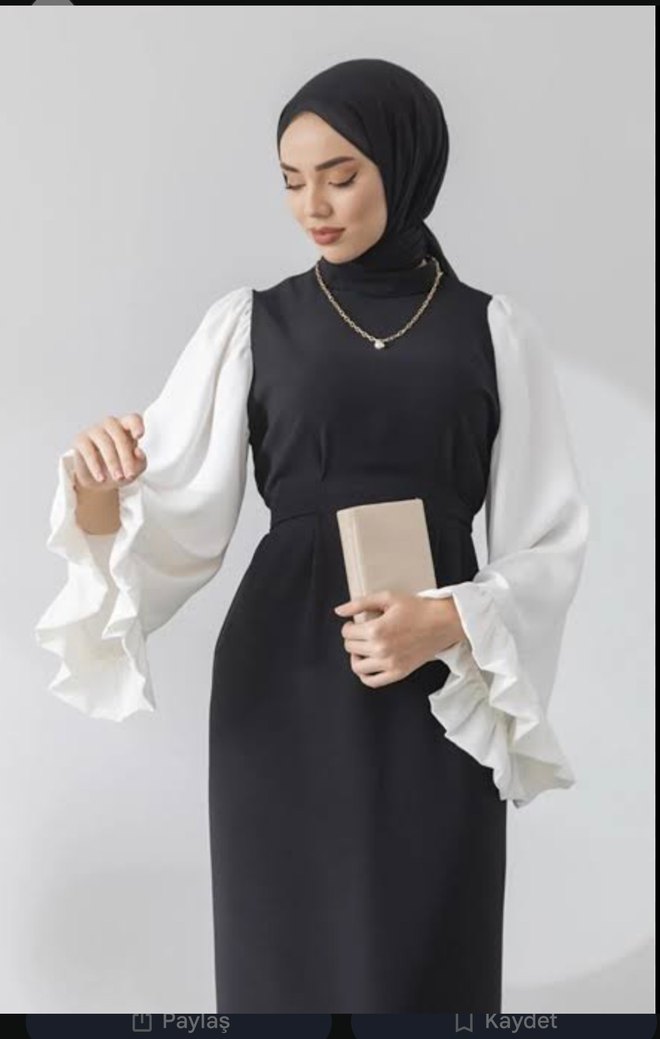 Uzun Siyah Kadın Elbise, sifir - Görsel 2