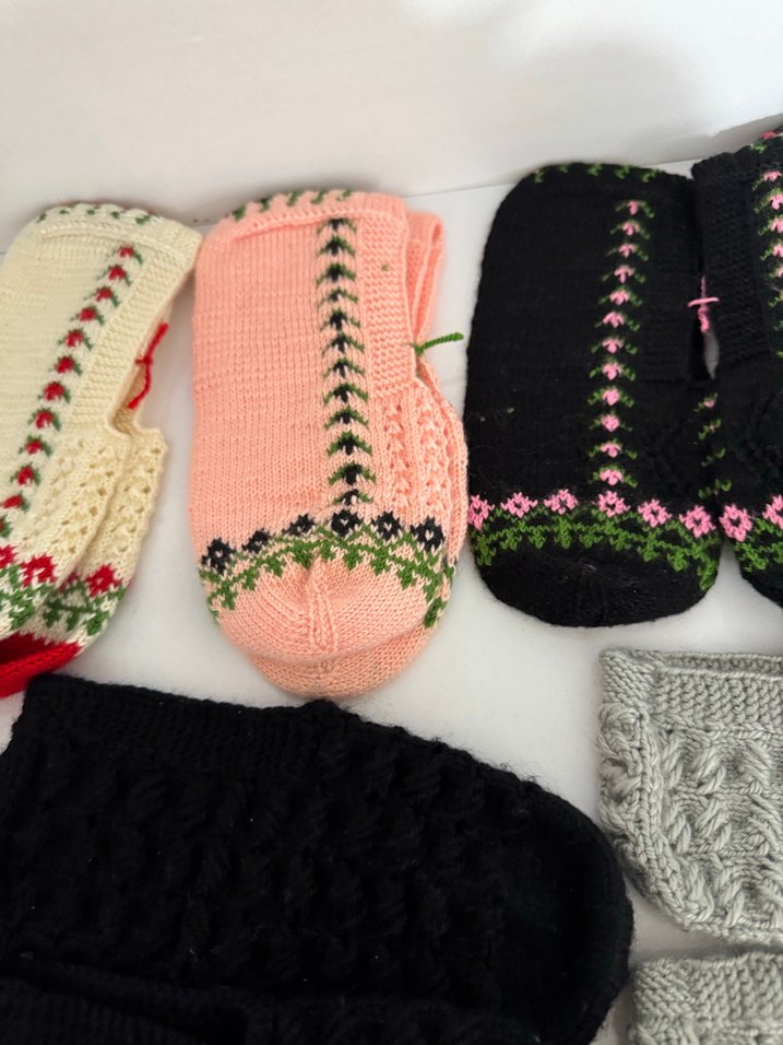 Nakışlı toz pembe 5 mil patik istenilen renk ve desende orulur - Görsel 3