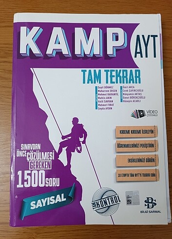 Bilgi Sarmal Yayınları AYT Sayısal Kamp Kitabı