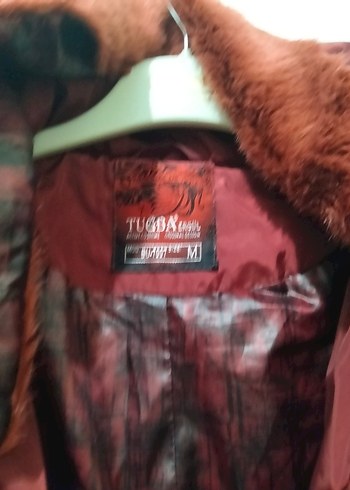 Bordo Kadın Uzun Fermuarlı Kışlık Mont - Görsel 4