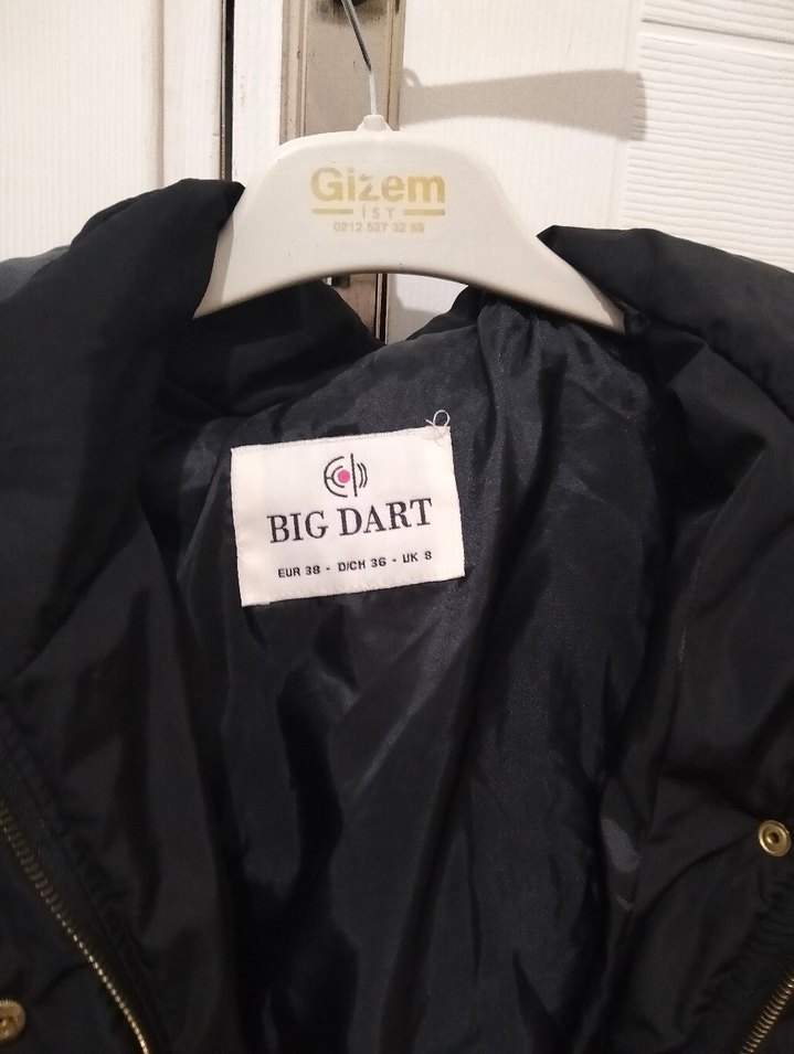 Siyah Kürklü Uzun Kadın Kışlık Mont - Görsel 2