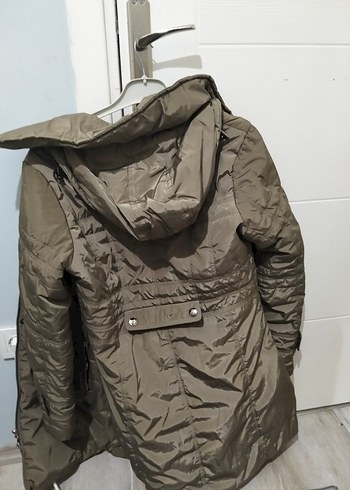 Gri Kamuflaj Desenli Erkek Kolsuz Yağmurluk - Görsel 2