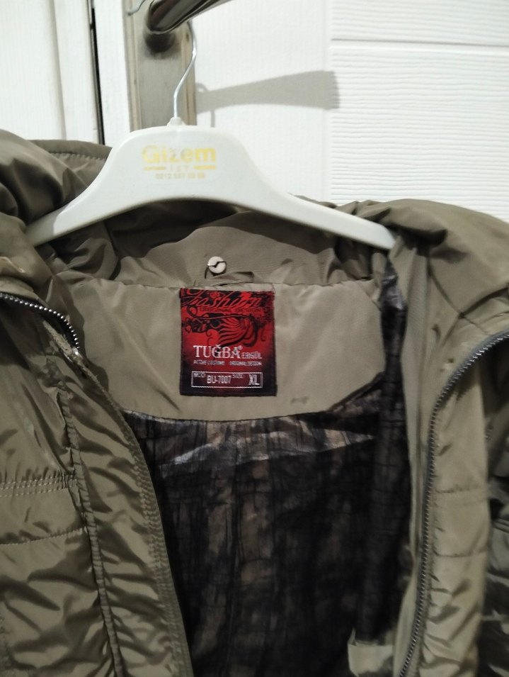 Gri Kamuflaj Desenli Erkek Kolsuz Yağmurluk - Görsel 3