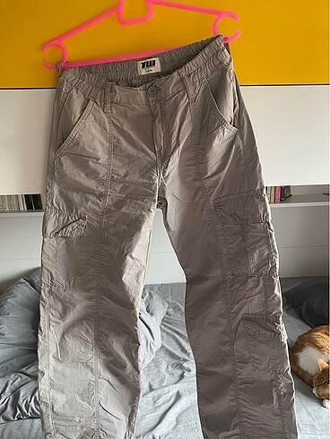 Diğer Gri kargo pantolon