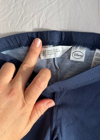 Kız Çocuk Baskılı Mavi Tayt - Görsel 5